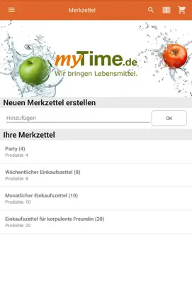 myTime.de android App screenshot 2